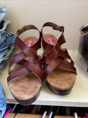 POP Cross-Strap Wedge Sandals for Women